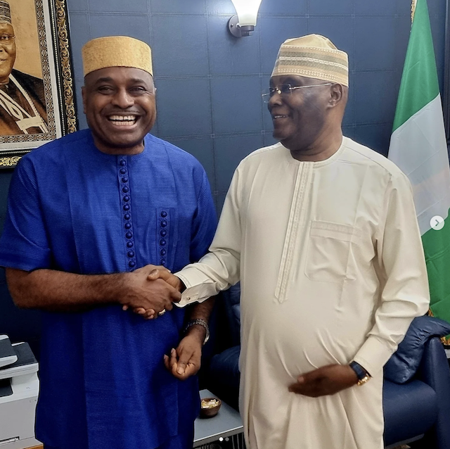 Kenneth Okonkwo Posts Pictures Taken During Visit To Atiku’s Residence