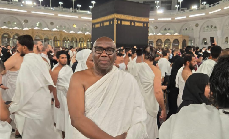 In Pictures: Gov Abdulrazaq Performs Umrah In Mecca, Prays For Nigeria In Social Media Post