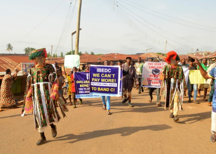Band A: Ancestral Spirits Send Representatives As Young People Protest Against High Electricity Bills In Omu-Aran