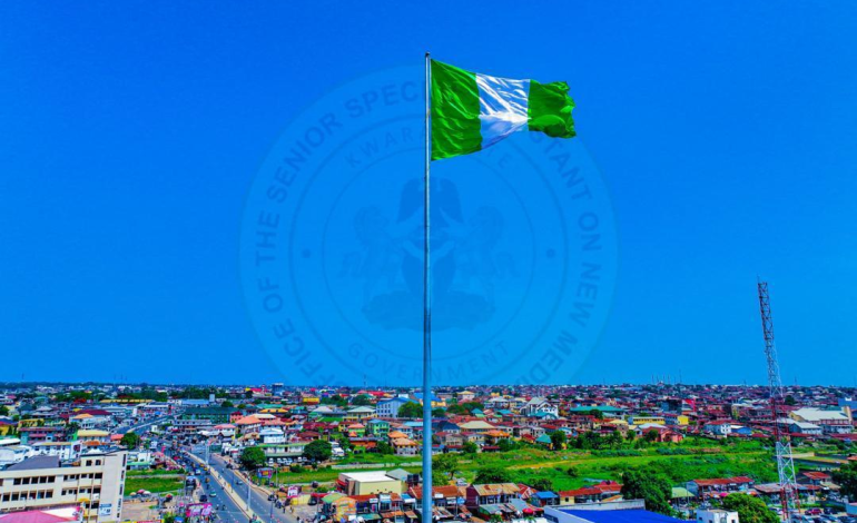 Gov Abdulrazaq Inaugurates ‘Unity Flagpole’ In Ilorin…It’s The Tallest Flagpole In West Africa