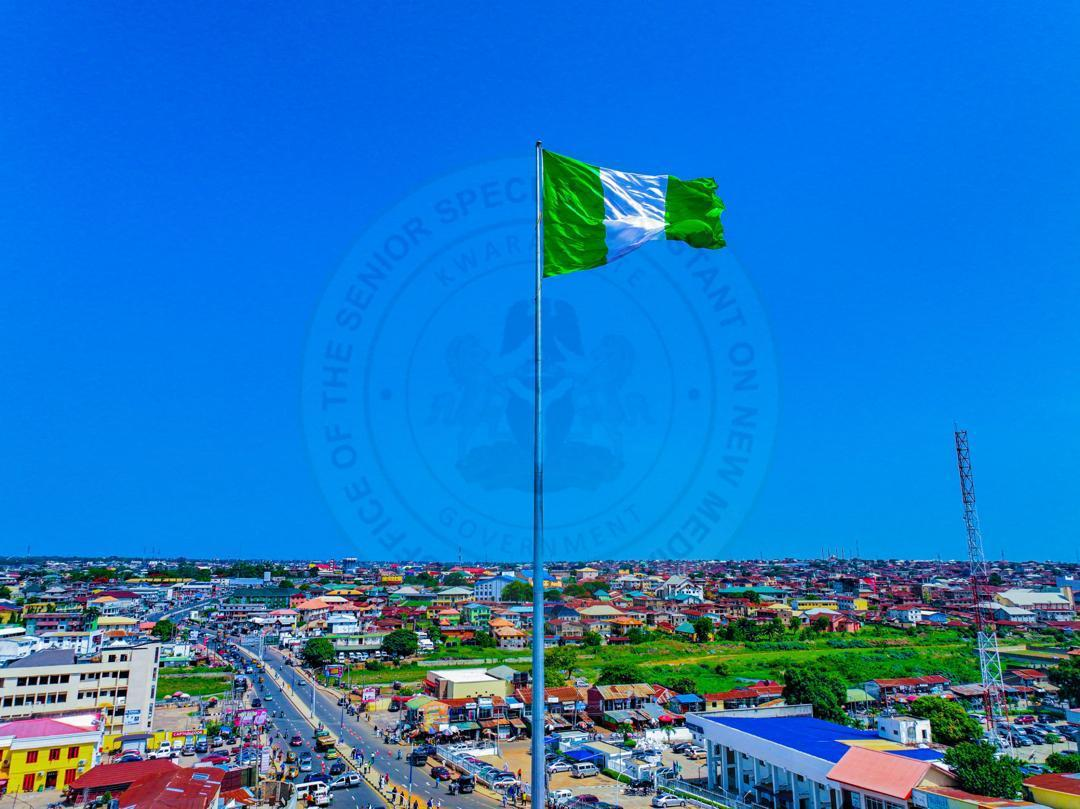 Gov Abdulrazaq Inaugurates ‘Unity Flagpole’ In Ilorin…It’s The Tallest Flagpole In West Africa