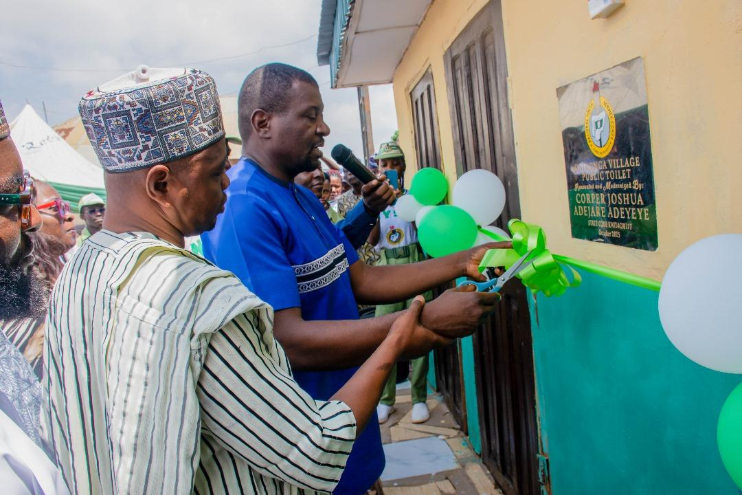 Corps Member Donates Toilet Facility To Kwara Community