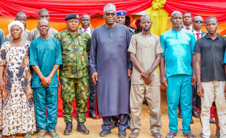 Abduction: Gov AbdulRazaq Receives 23 Victims Who Have Regained Freedom In Ilorin, Promises To Scale Up Fight Against Insecurity