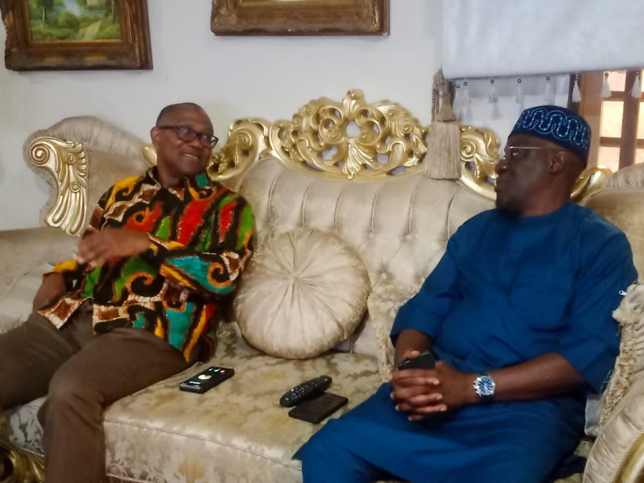 Peter Obi Visits Former Gov Abdulfatah Ahmed In Abuja