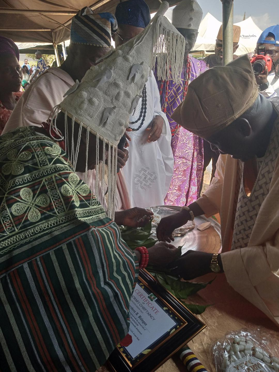 Kwara: Isanlu-Isin Appoints Nurudeen Adeyemi As Cultural Ambassador…He’s Also The Akinrogun Of Oba-Isin