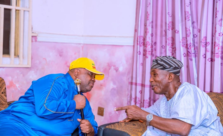 Moshood Adeoti Gets Recognized As Numero uno In Osun Politics As Gov Adeleke Holds Closed-Door Meeting With Him In Iwo