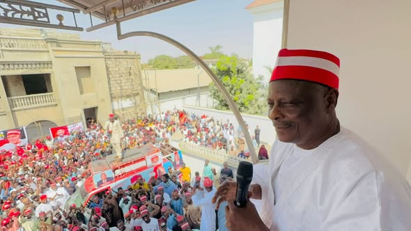 Kwankwaso Says ‘Victory Is Assured’ As Kwankwasiyah Movt Members Pay Solidarity Visit To Him In Kano