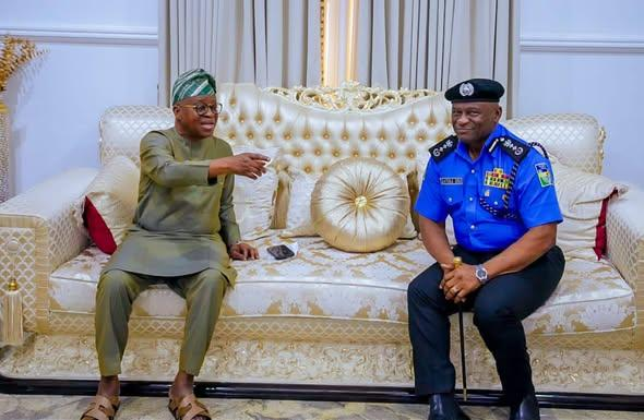 New Police Chief Tunji Disu Visits Oyetola In Abuja