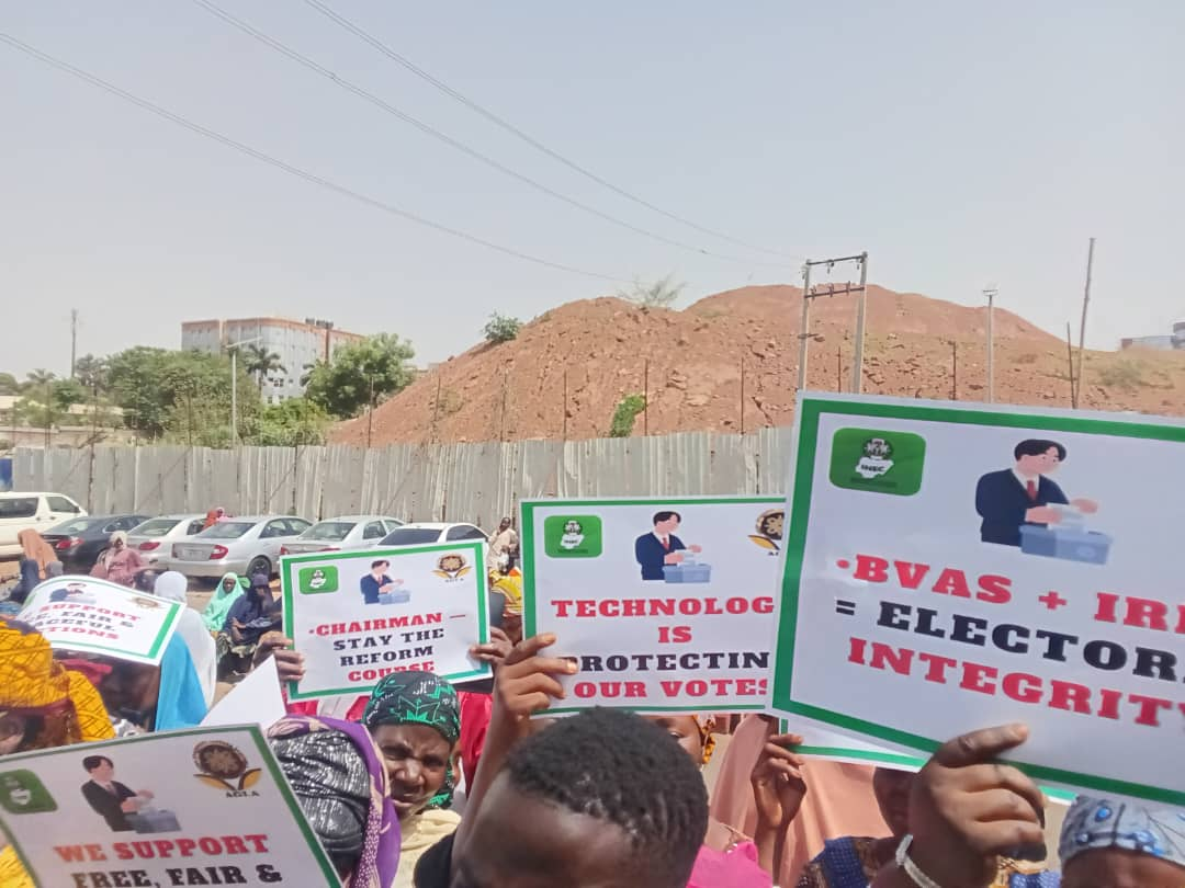 Electoral Act: AGLA Members Stage Solidarity March For INEC In Abuja