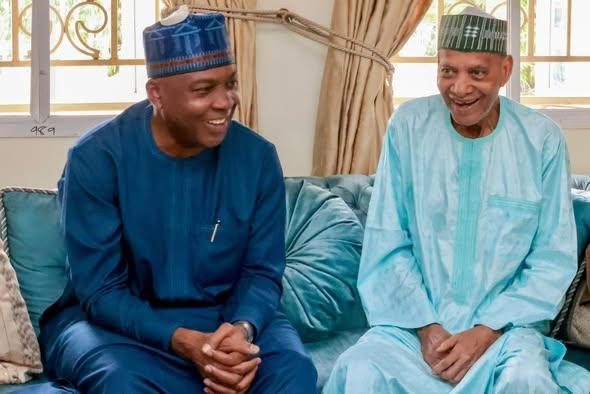 In Pictures: Saraki Visits Shaaba Lafiaji At His Abuja Residence