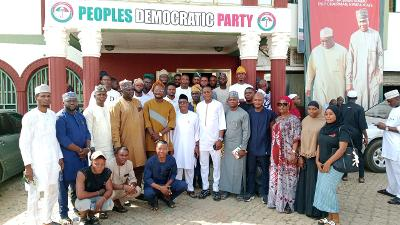 Isa Bawa Receives Afolayan Aduagba, Hundreds Of Moro LG Youths Into PDP In Ilorin