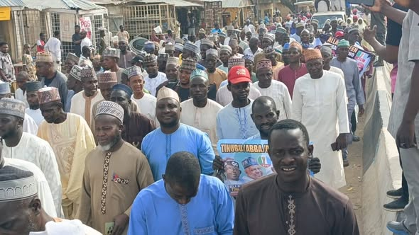 In Pictures: Residents Stage Solidarity March For Kabiru Rurum In Rano LG, Urge Gov Yusuf To Nominate Him As Deputy Governor