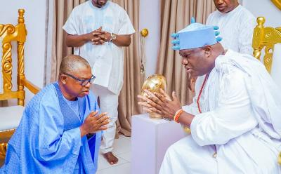 2026 Osun Guber: Ooni Ogunwusi Commends Bola Oyebamiji For Being A Unifying Force, Promoter Of Peace