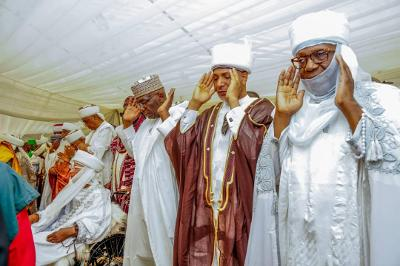 Kwara PDP, APC Bigwigs Show Unity As Gov Abdulrazaq, Saraki, Senator Mustapha, Kawu, Other Dignitaries Attend Eid Prayer In Ilorin