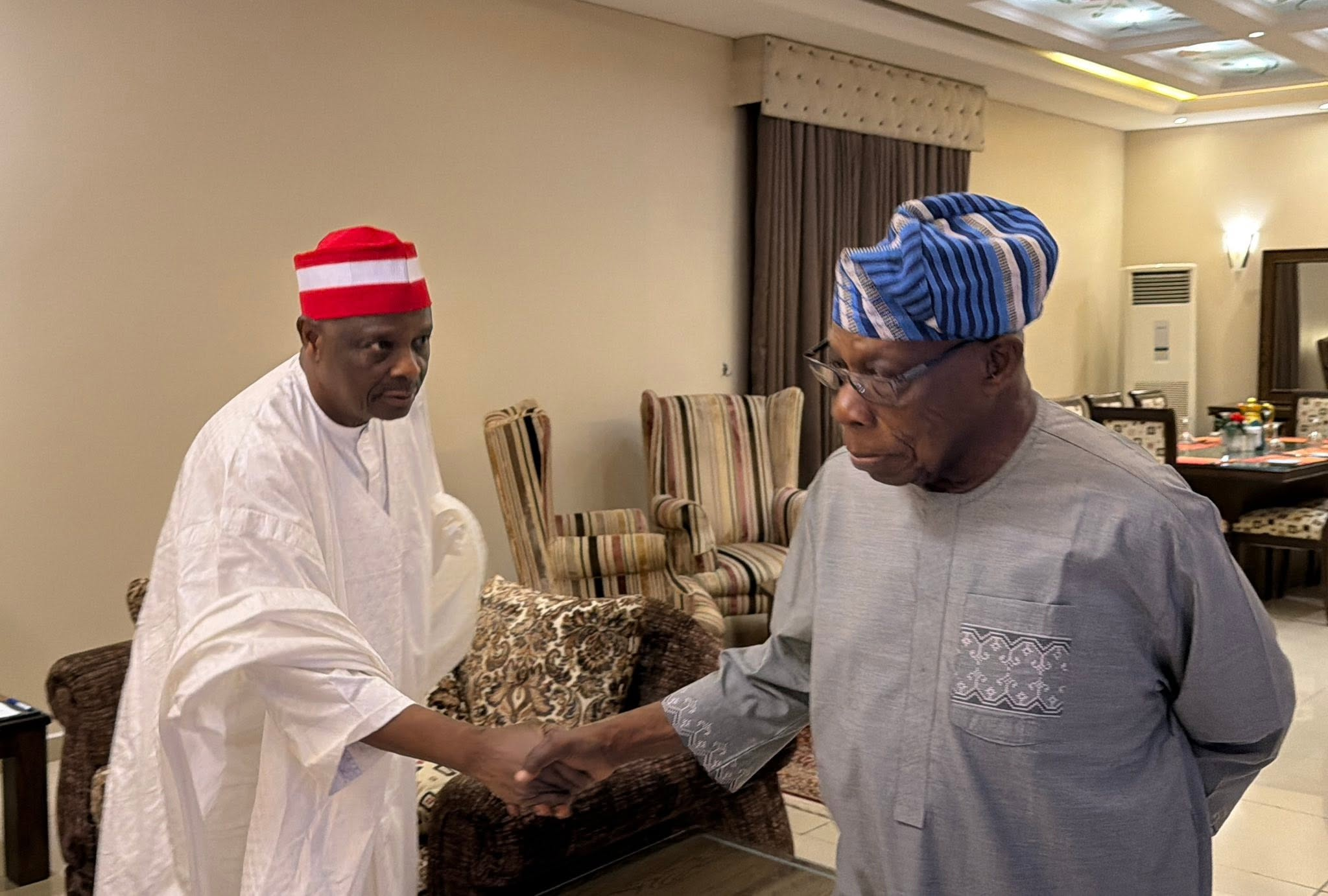 Kwankwaso Visiting Obasanjo At Kano’s ‘Temporary Residence’ Raises Interesting Questions