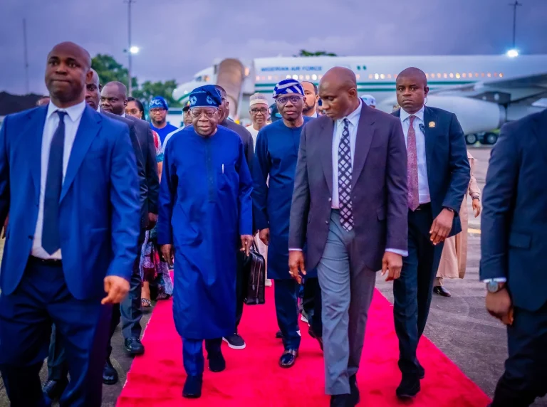 President Tinubu Returns To Nigeria After Spending 30 Days In London, Paris, Says ‘I’m Healthy And Ready To Kick’